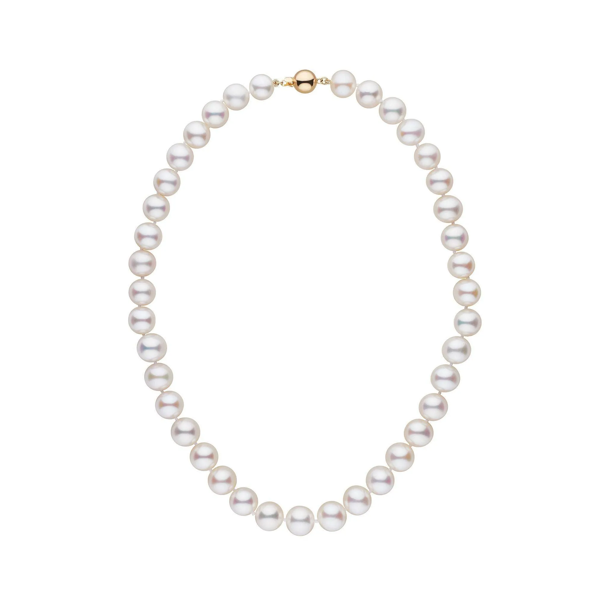 9.5-10.5 mm 16 inch AAA White Freshwater Pearl Necklace