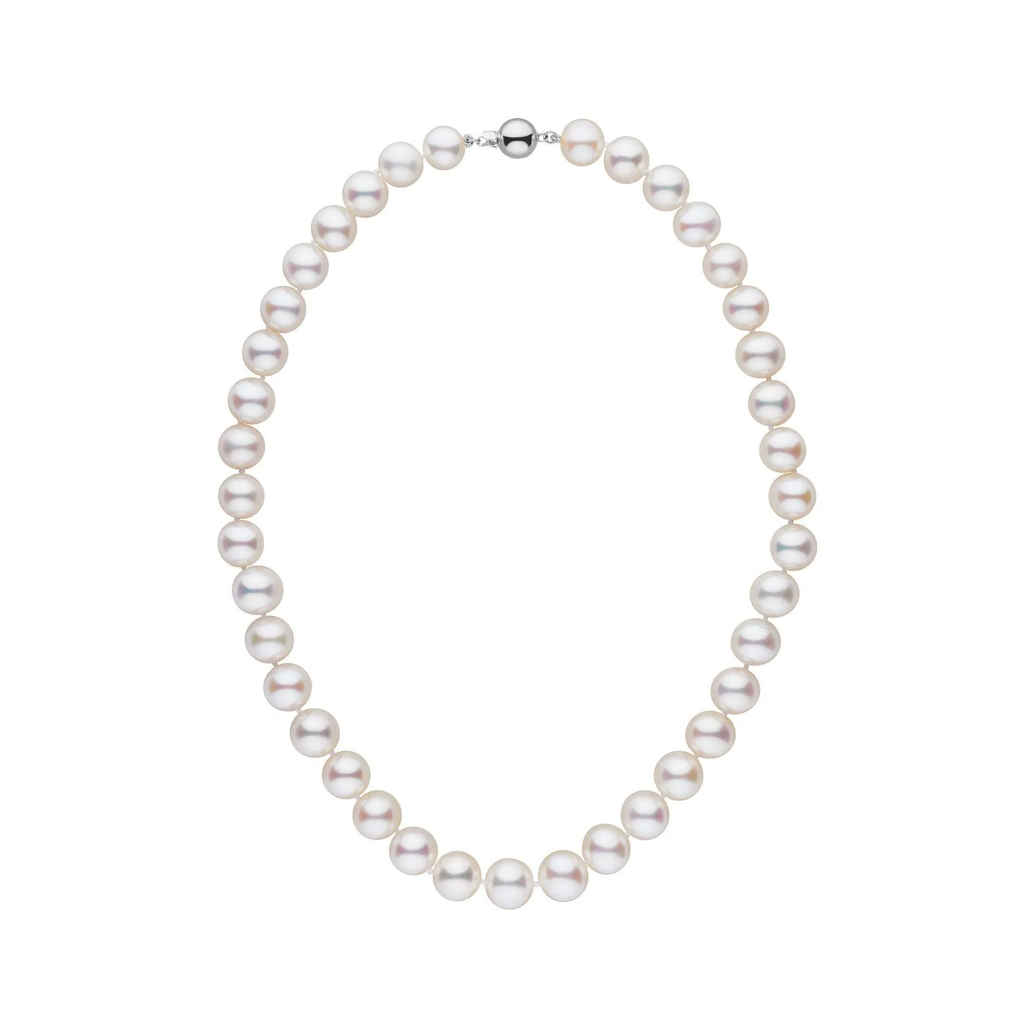 9.5-10.5 mm 16 inch AAA White Freshwater Pearl Necklace