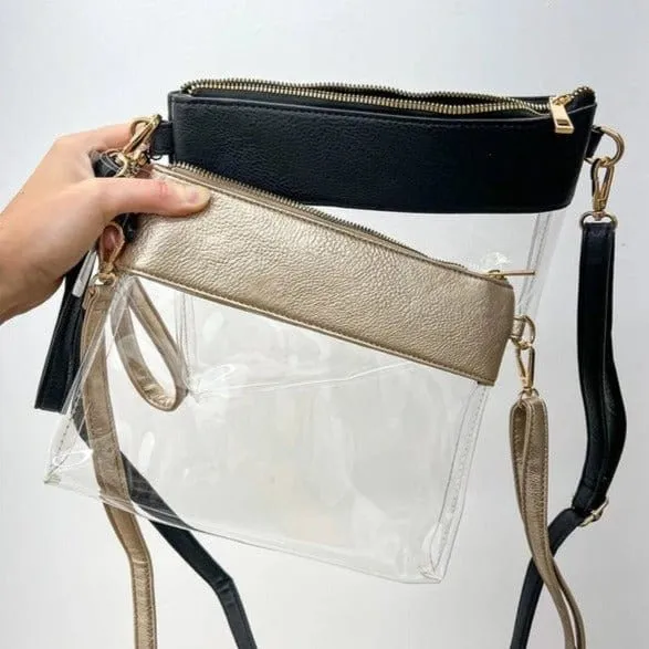 AD200T Game Day Clear Crossbody Bag/Clutch