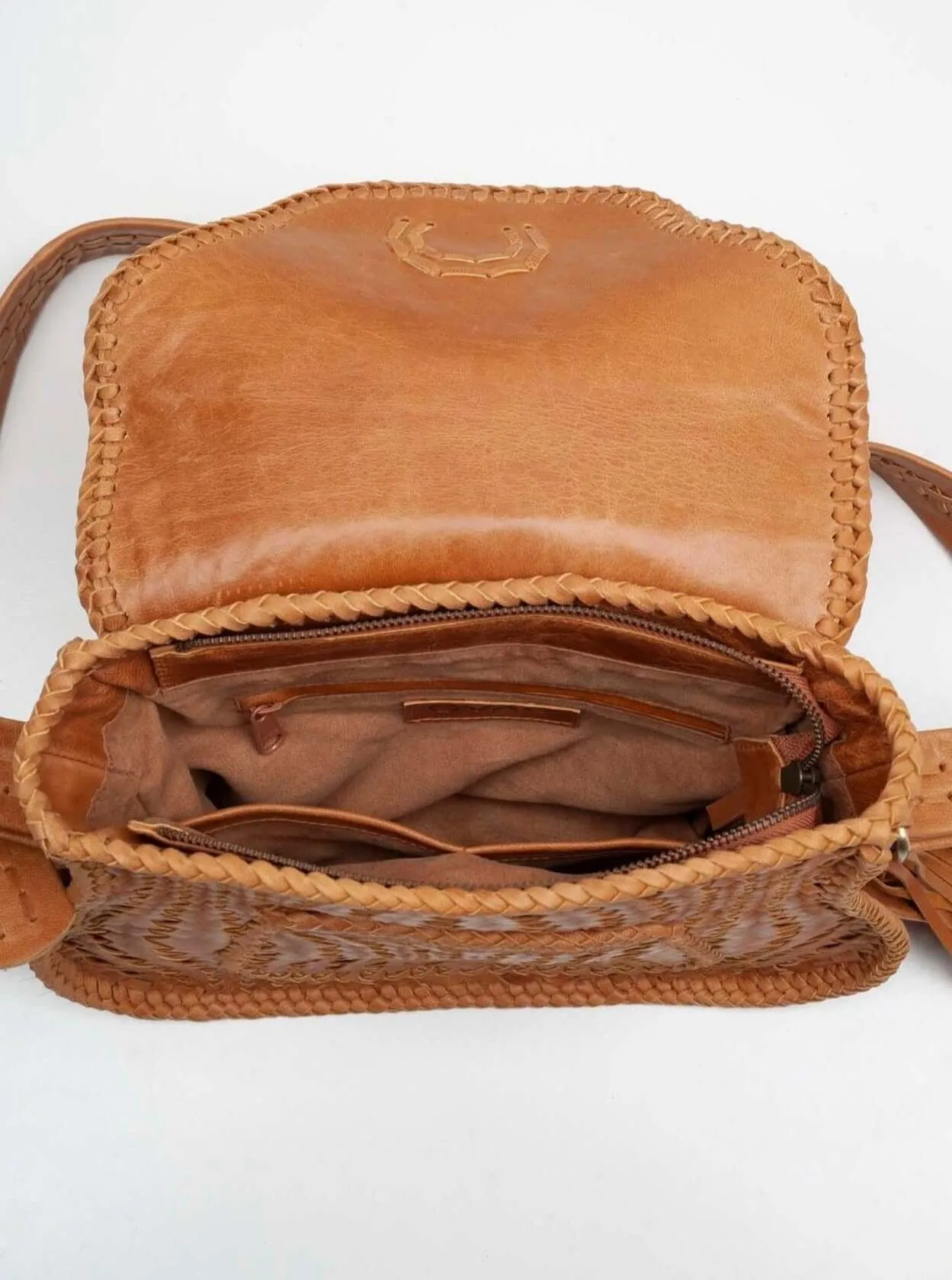 Adelaide Leather Saddle Bag Gingerbread