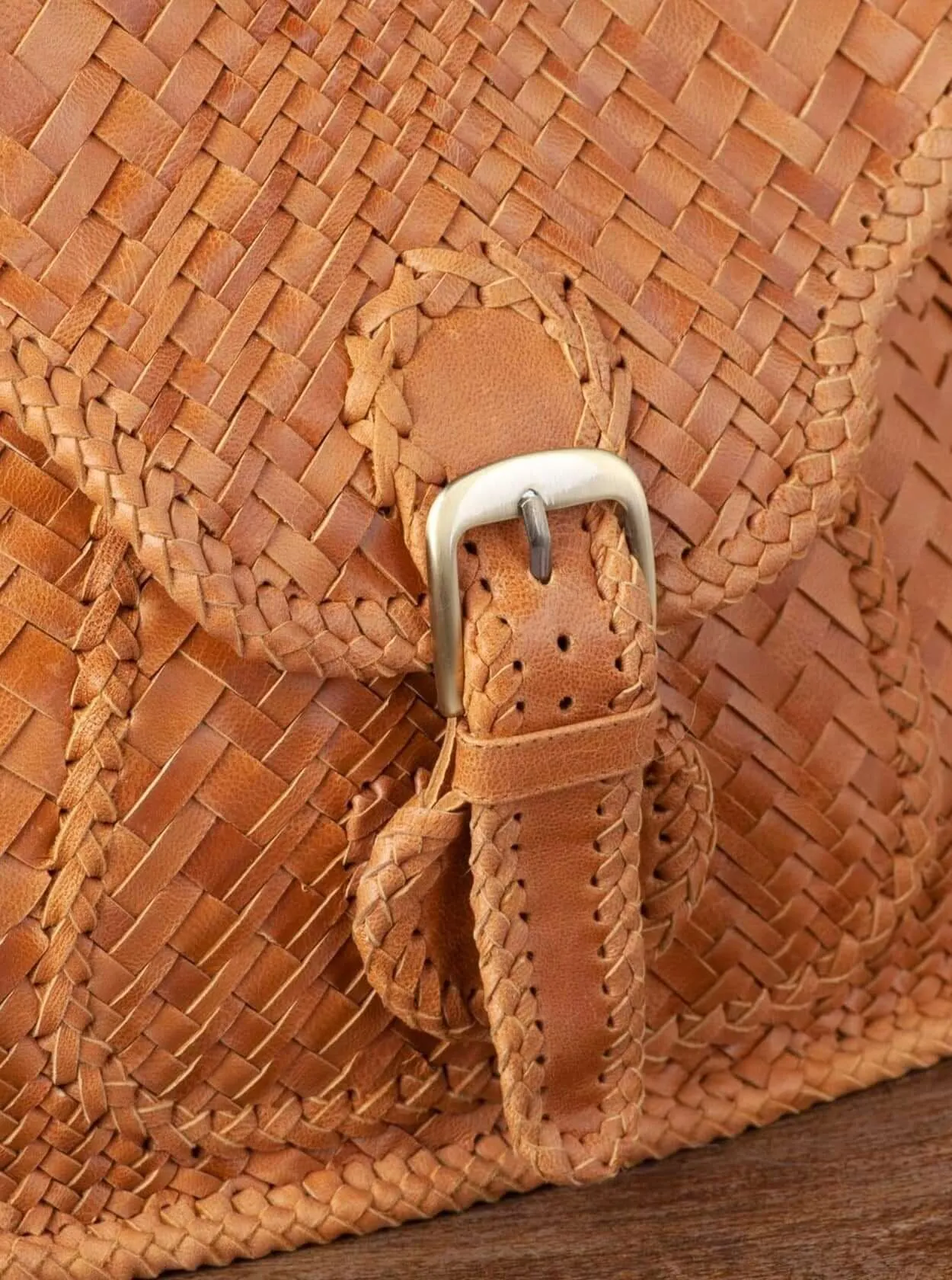 Adelaide Leather Saddle Bag Gingerbread