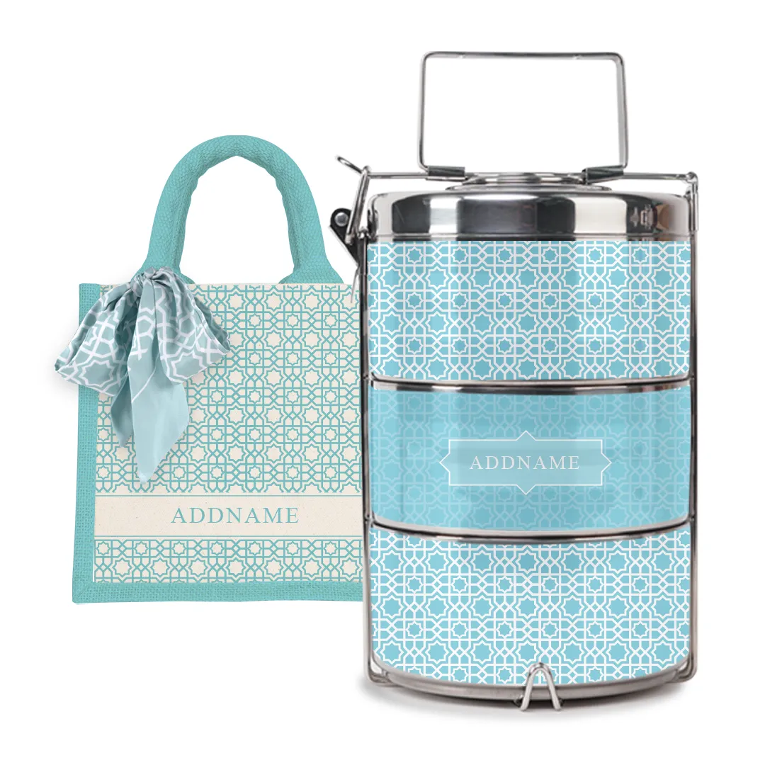 Annas - Lunch Tote Bag with Three-Tier Tiffin Carrier