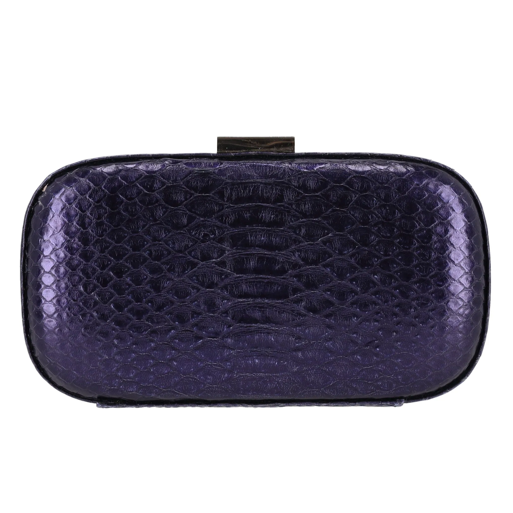 Anya Hindmarch Snake-Embossed Leather Clutch Bag