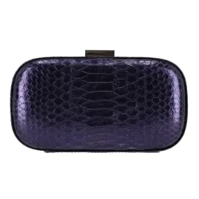 Anya Hindmarch Snake-Embossed Leather Clutch Bag