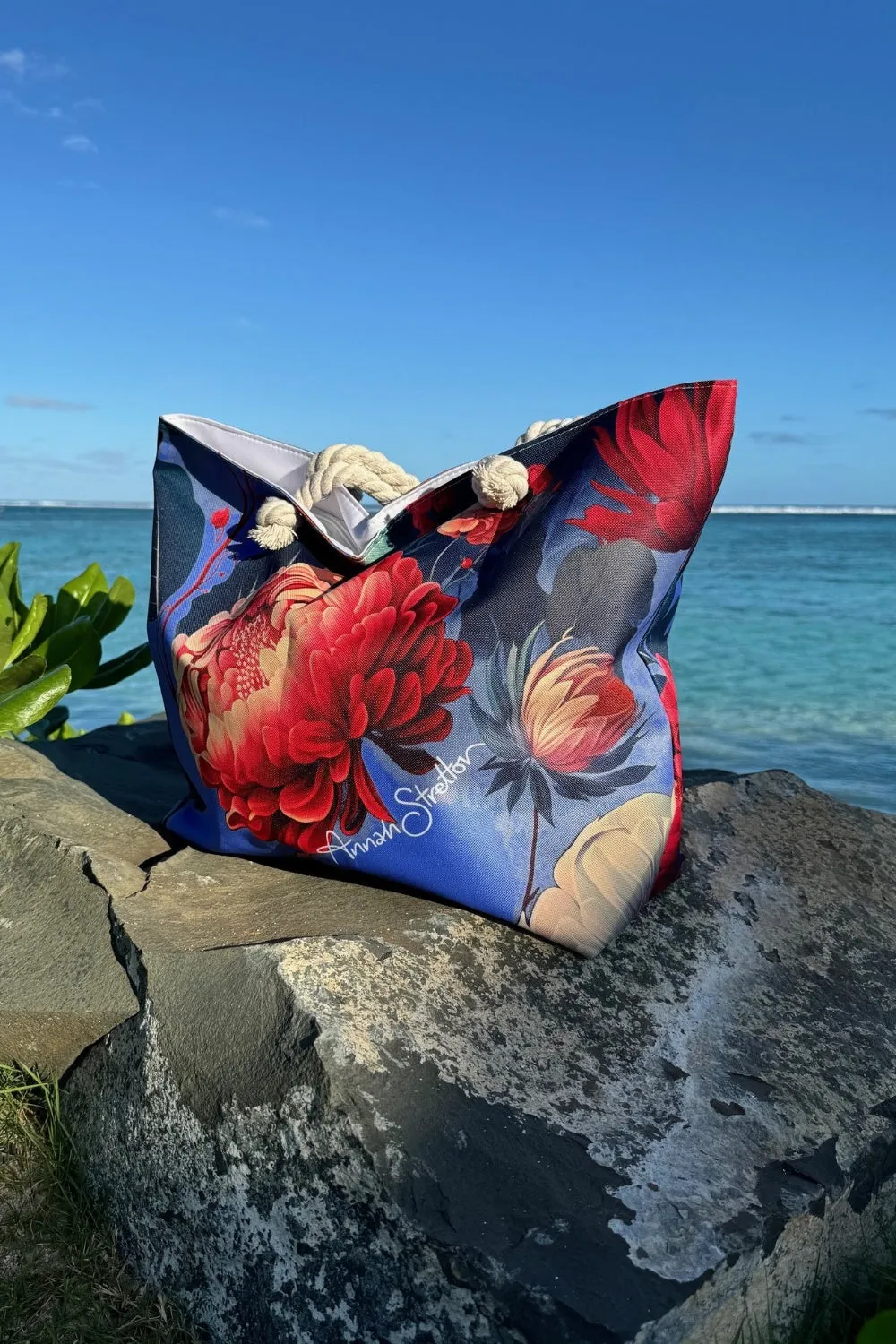 AS Large Beach Bag - Petals Lilac