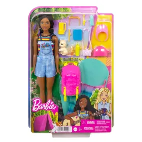 Barbie Brooklyn Doll Camping Playset Sleeping Bag Rucksack Puppy