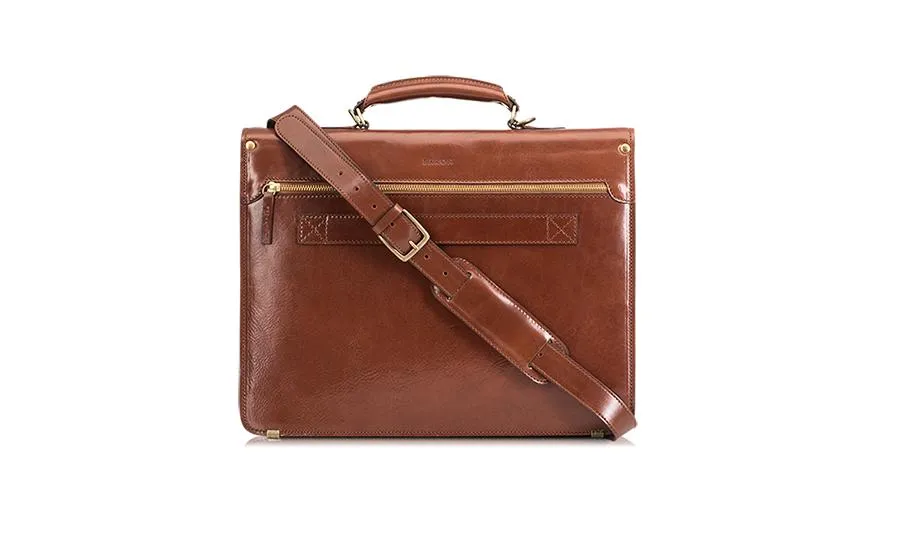 Baron Classic Leather Briefcase