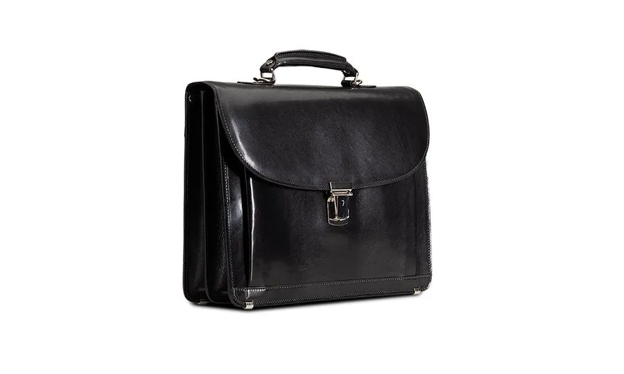 Baron Classic Leather Briefcase