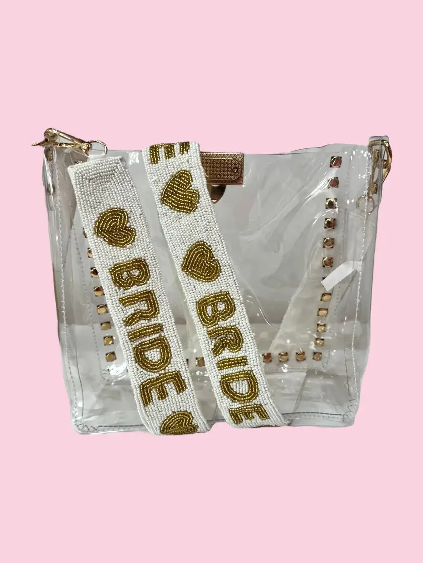 Beaded Bride Sparkle Strap Bag