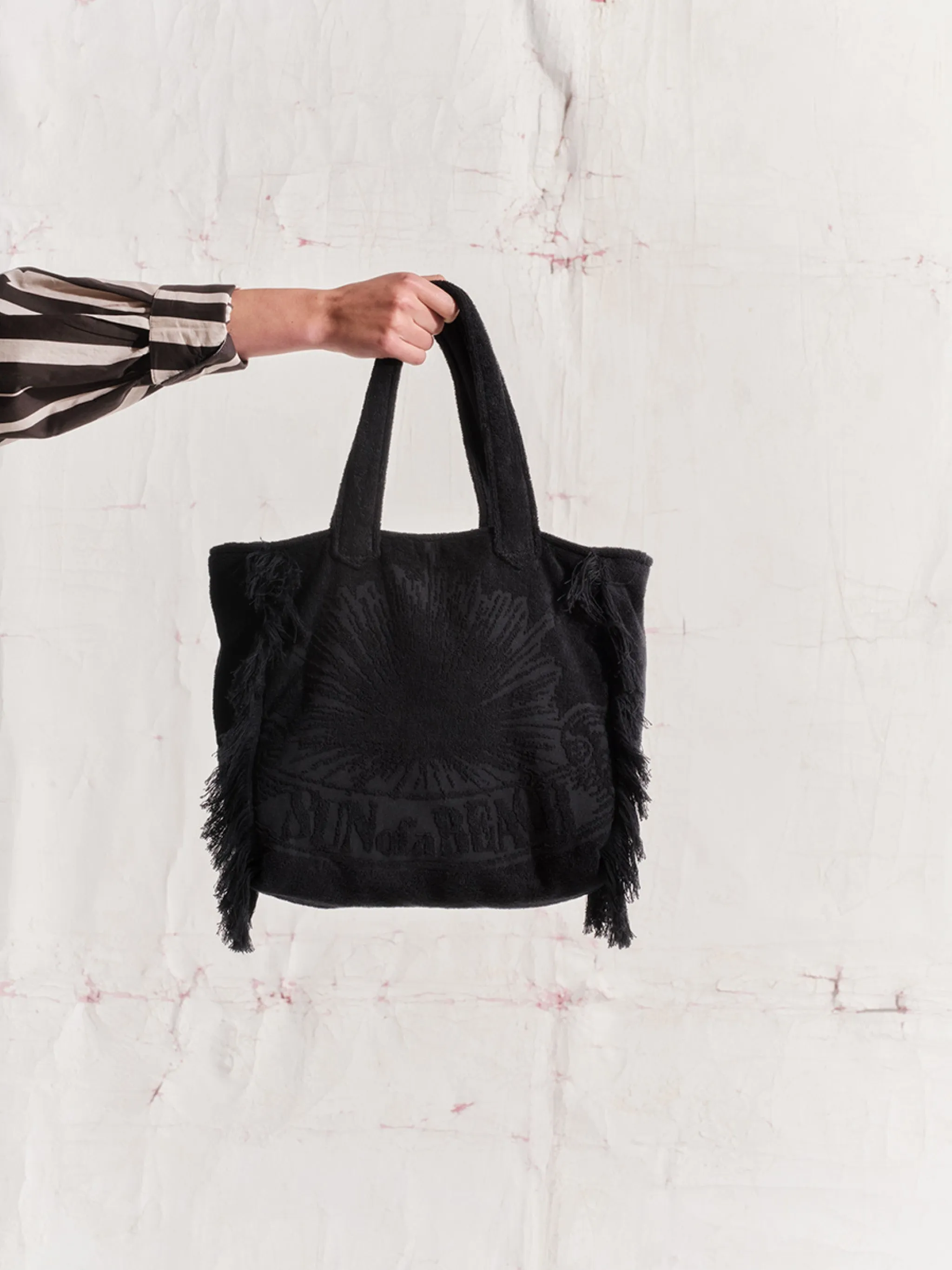 Black | Mini Terry Tote Bag