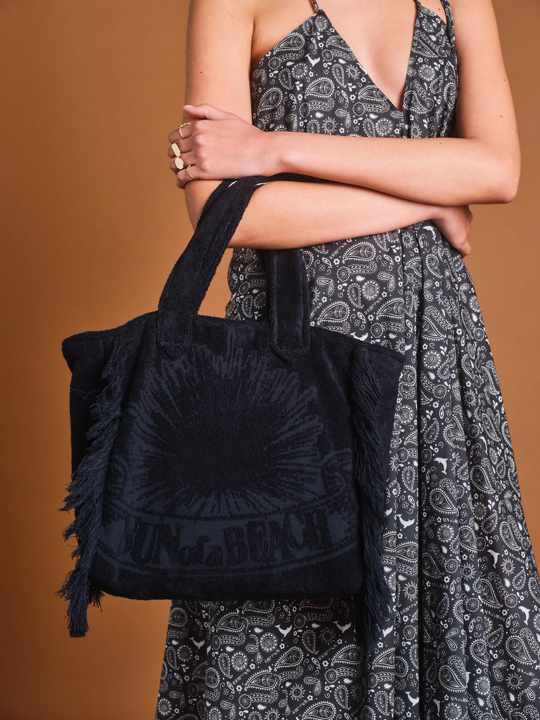 Black | Mini Terry Tote Bag