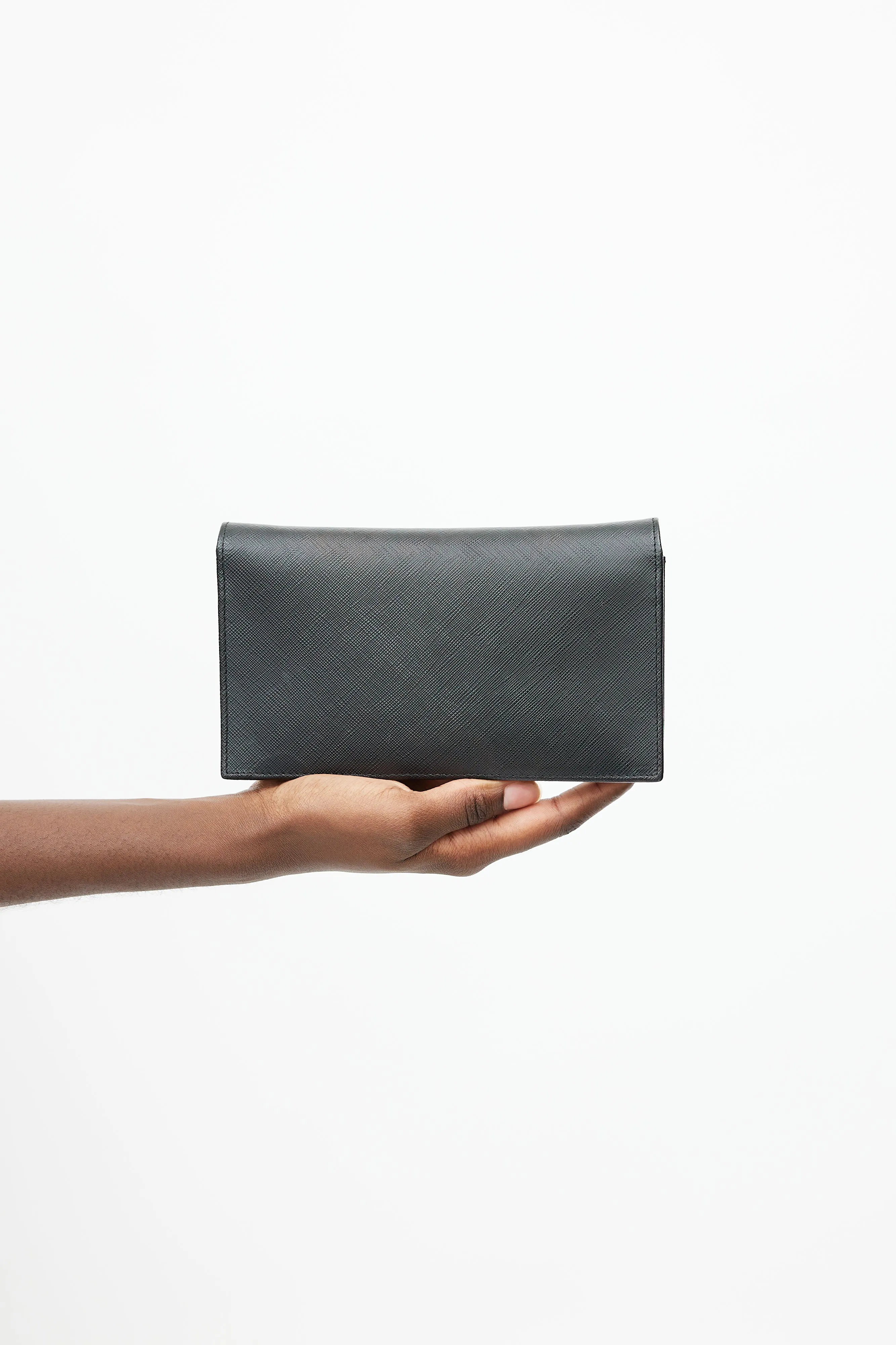 Black Vara Bow Wallet On Chain