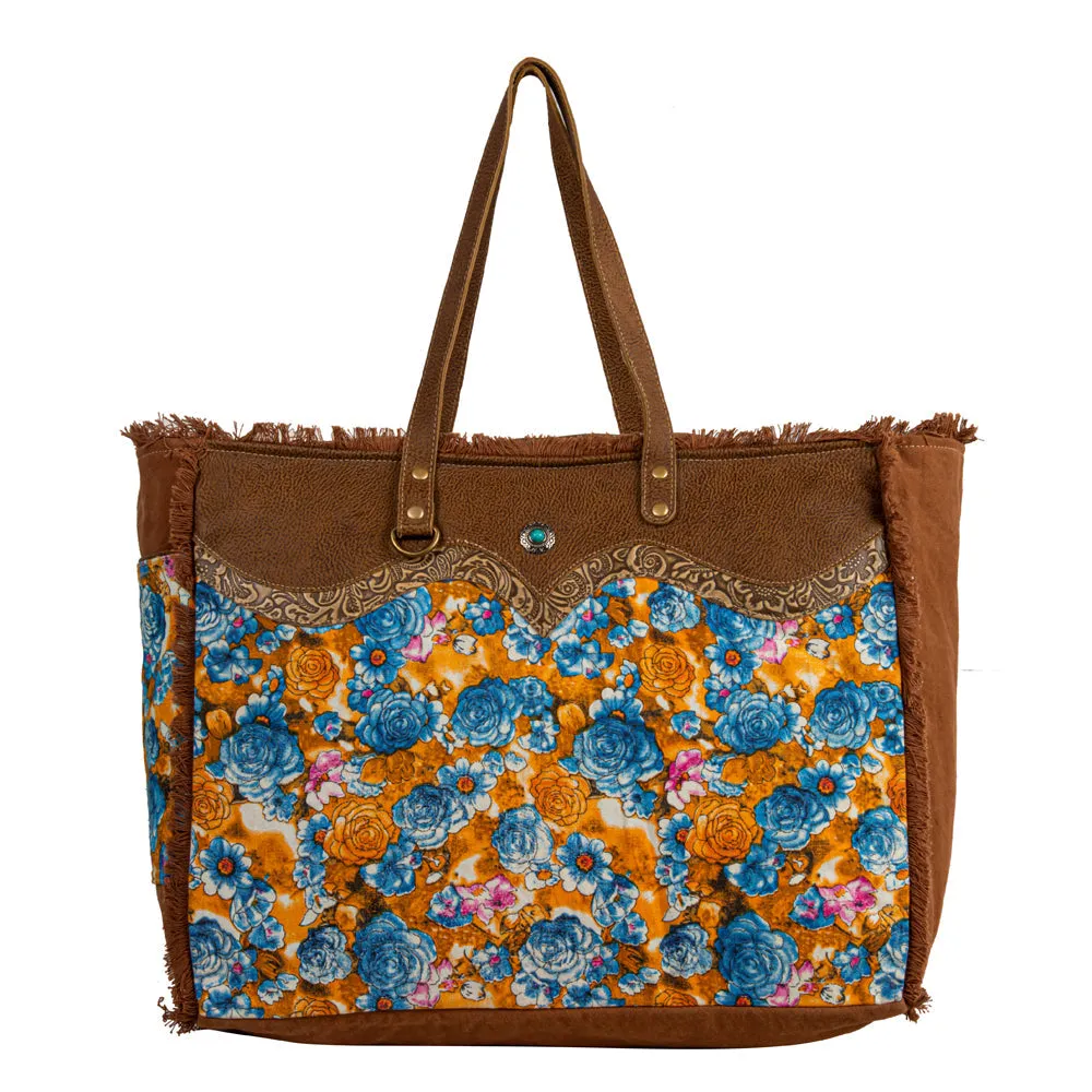 Blue Ridge Blooms Weekender Bag