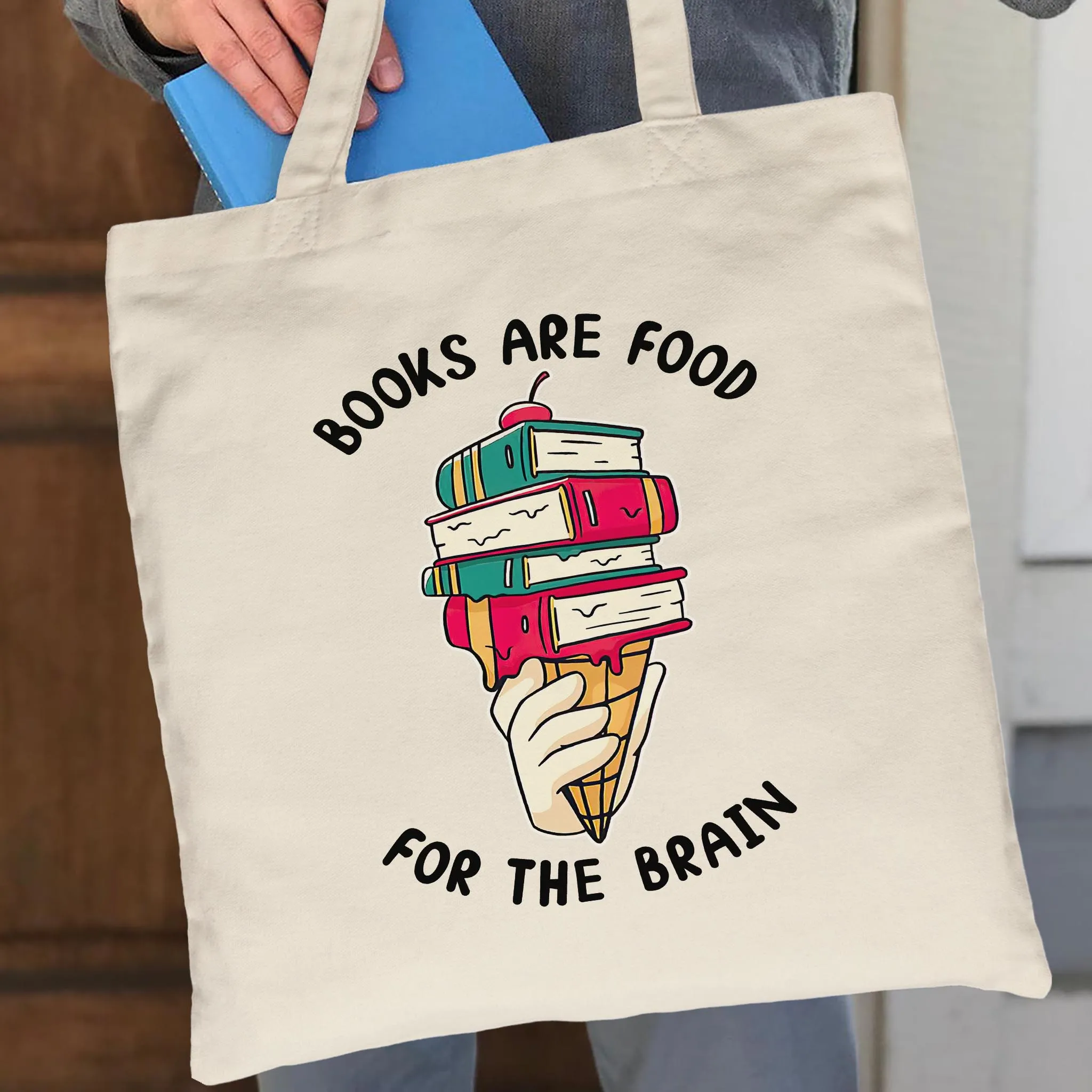 Books Are Food For The Brain Book Lovers Gift TBW375