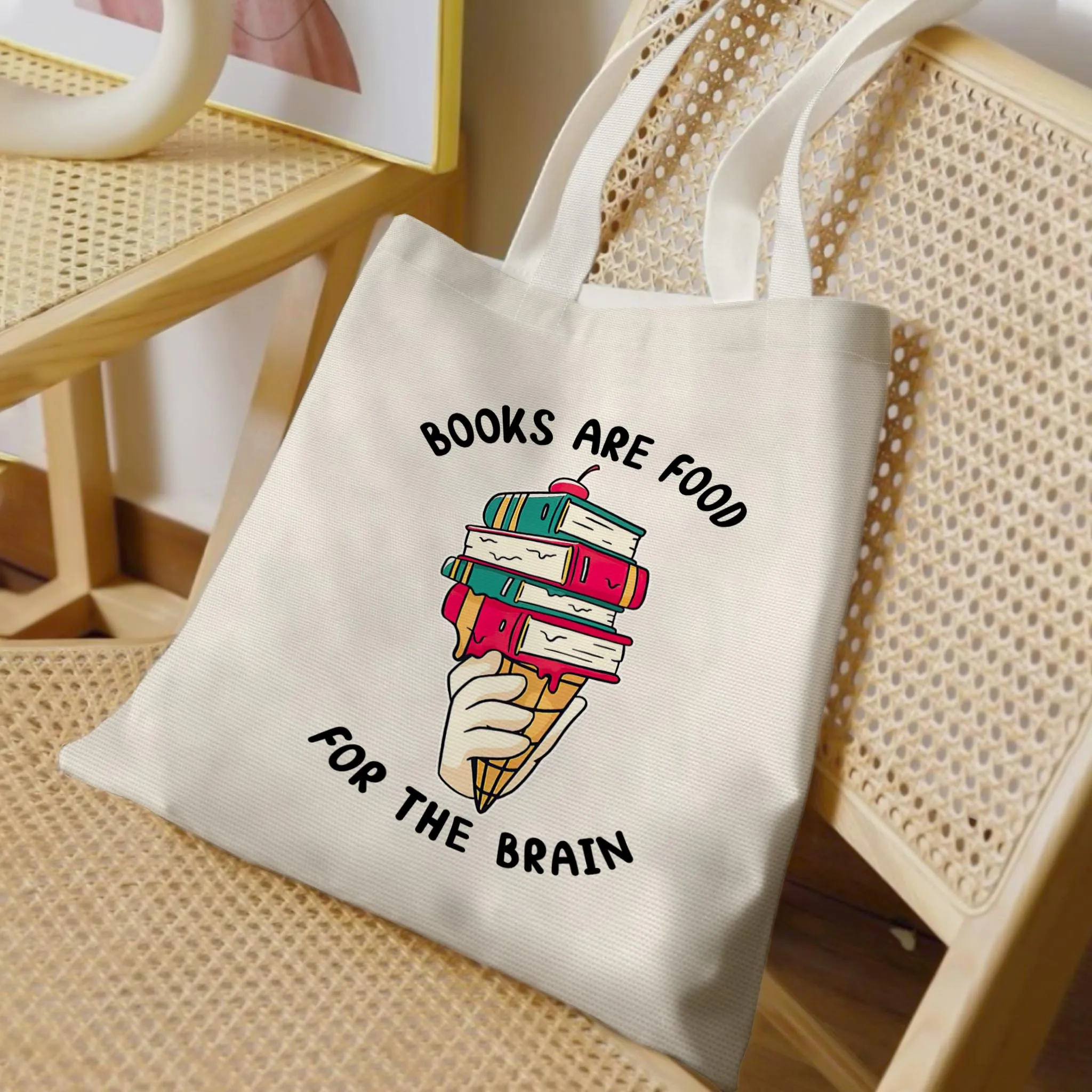 Books Are Food For The Brain Book Lovers Gift TBW375