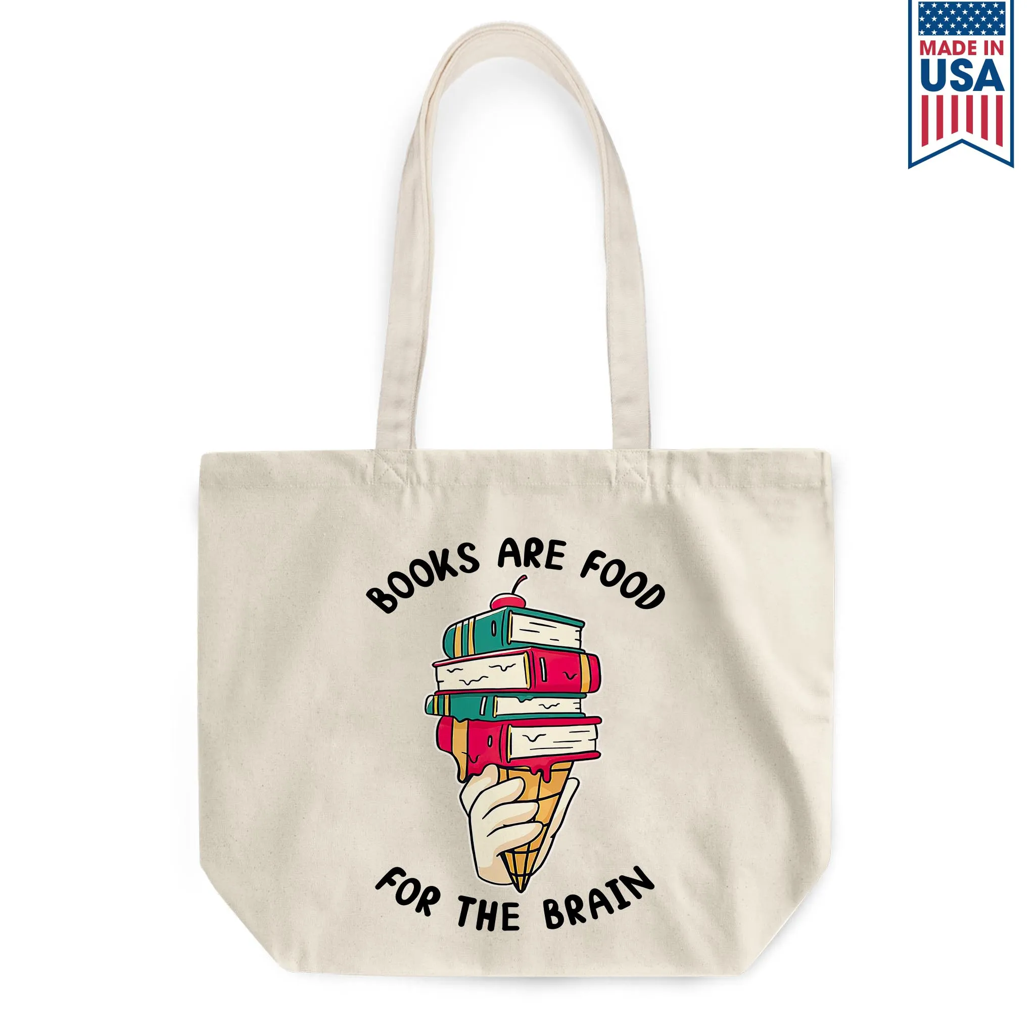 Books Are Food For The Brain Book Lovers Gift TBW375