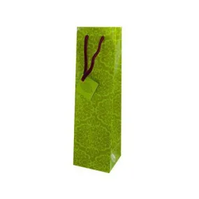 bottle gift bag green ( Case of 80 )