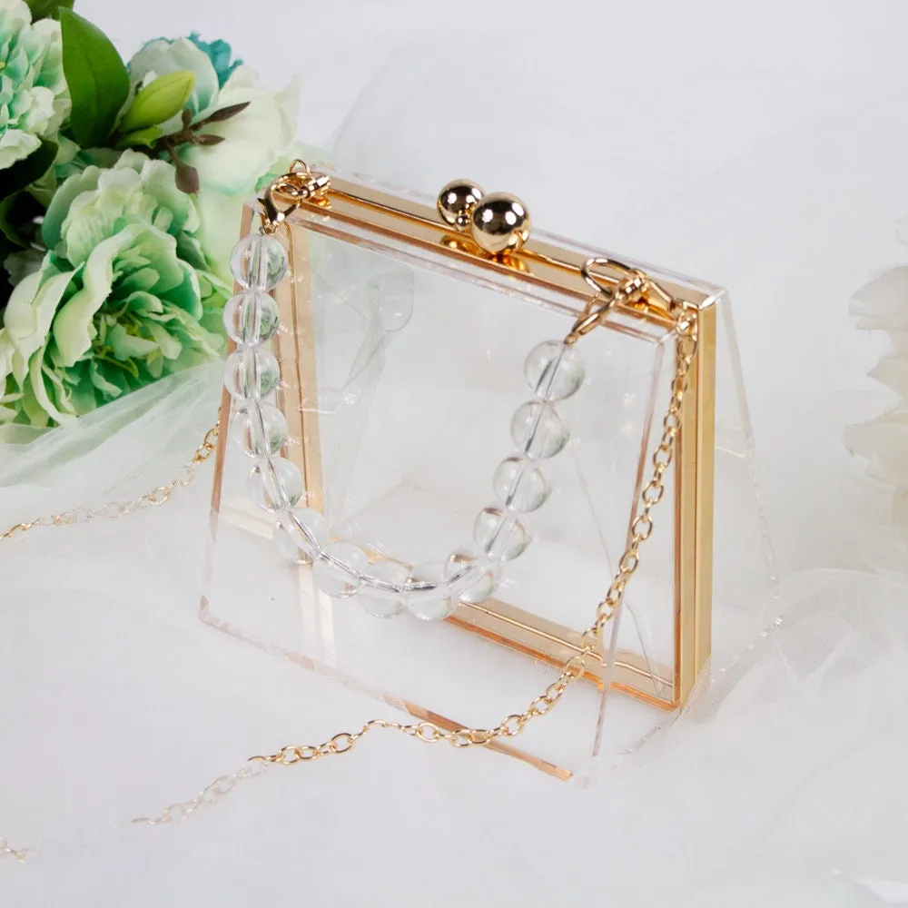 Bridal Acrylic Box Clutch