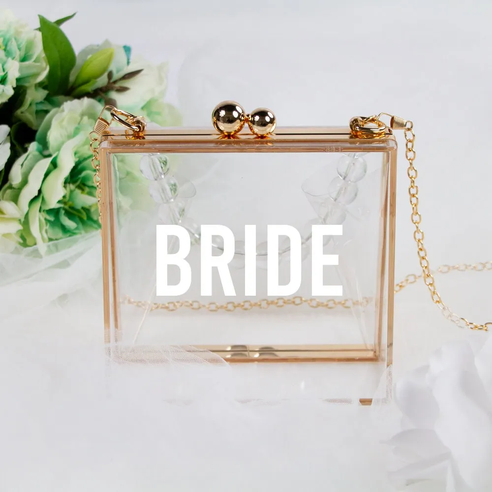 Bridal Acrylic Box Clutch