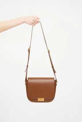 Brown Smooth Leather Betty Satchel Bag