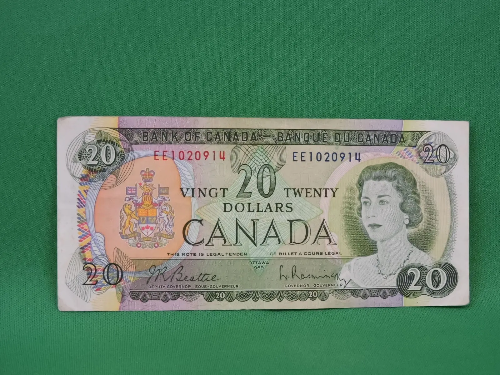 Canadian Bank Notes - ENZ - 1969 - $20 - EE1020914