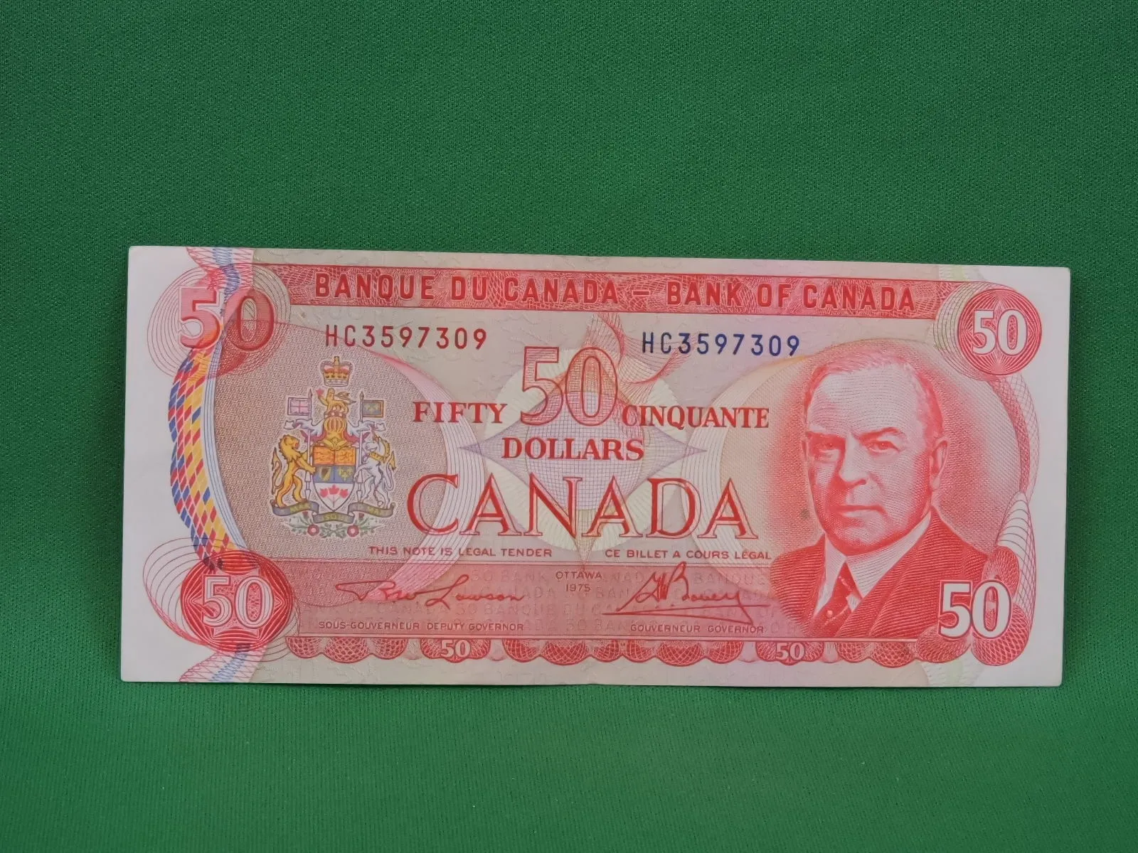 Canadian Bank Notes - ENZ - 1975 - $50 - HC3597309