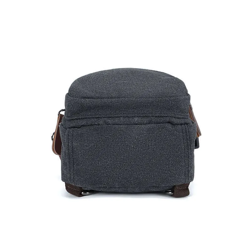 Canvas Crossbody Sling Bag | USB Charging Chest Bag