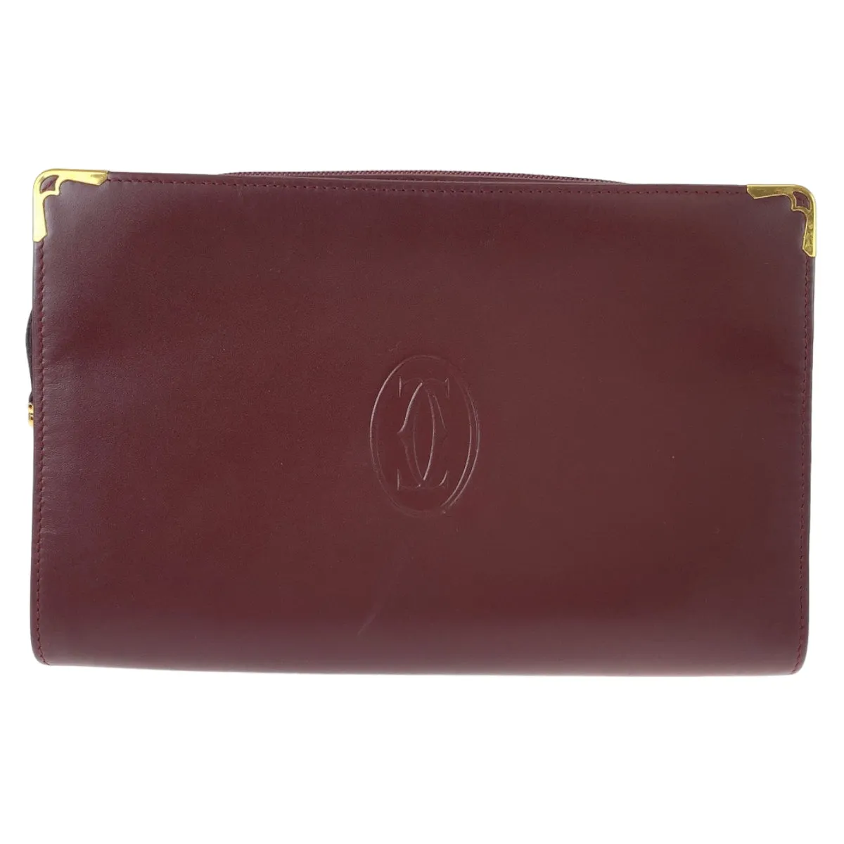 Cartier Must Line Clutch Bag Wine Red