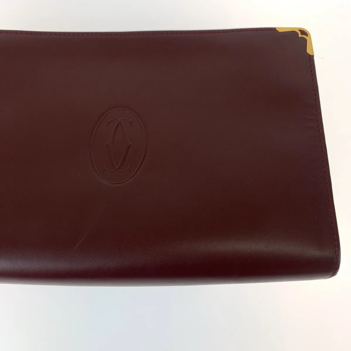 Cartier Must Line Clutch Bag Wine Red