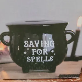 Cauldron Money Box - Bank " Saving for Spells "