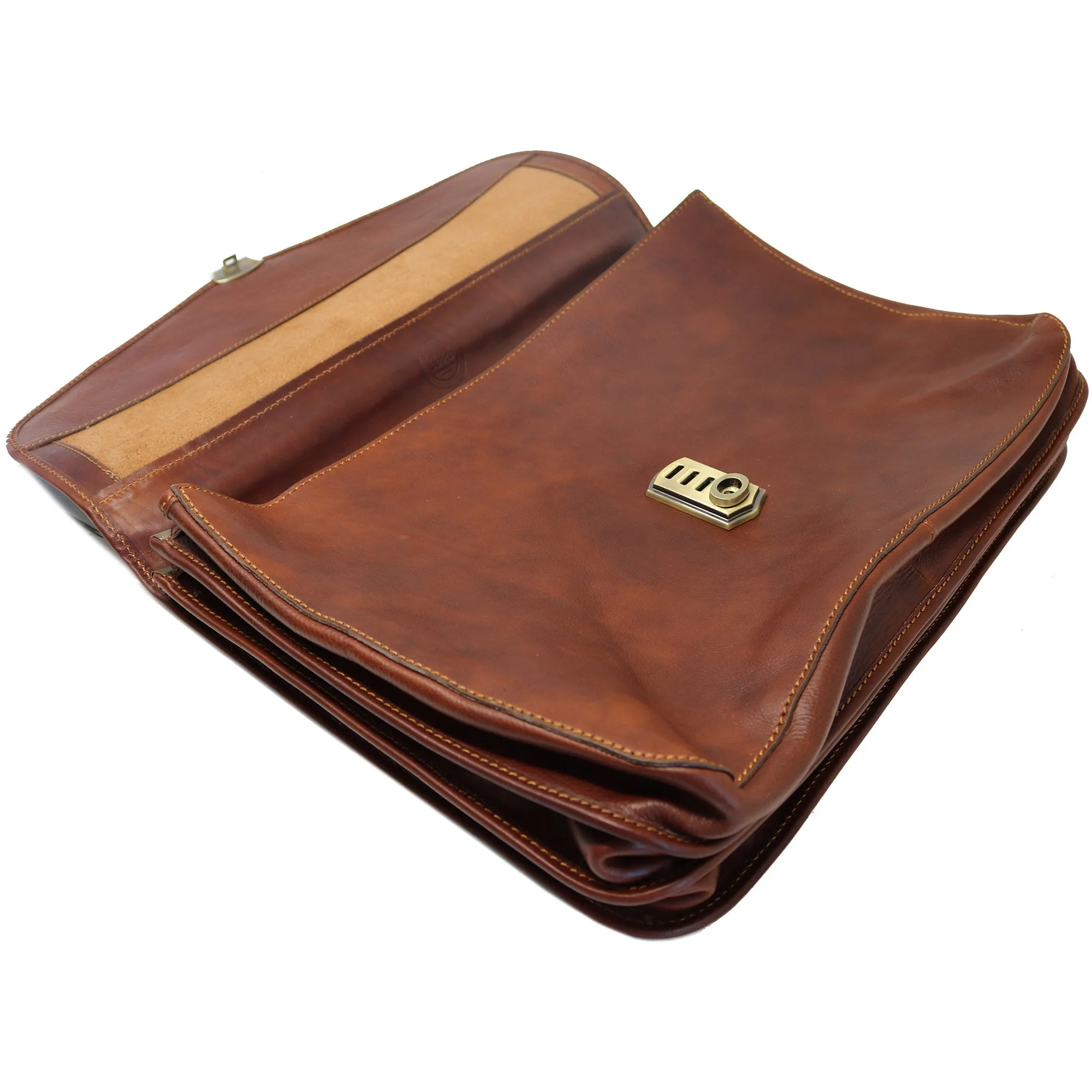 Cenzo Leather Briefcase