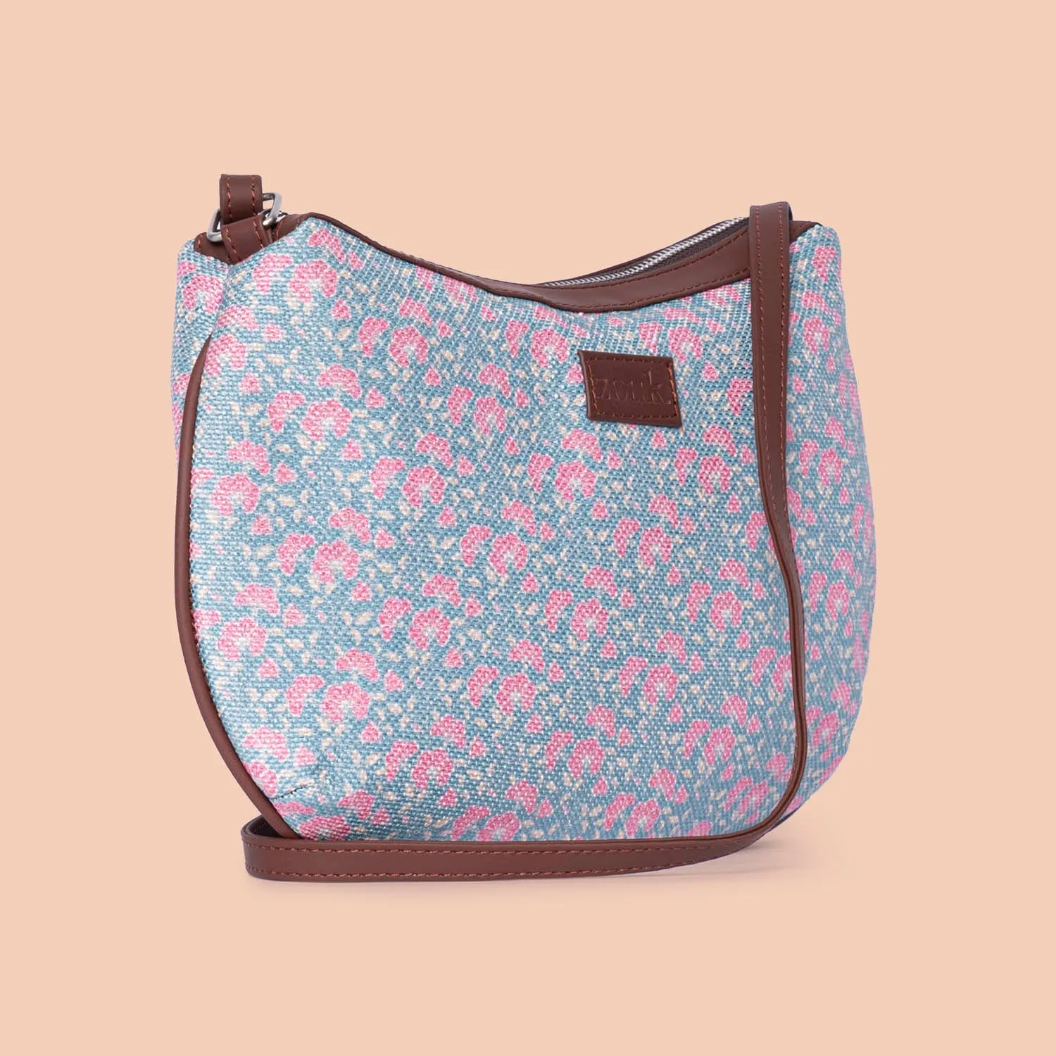 Chettinad Florals Structured Shoulder Bag