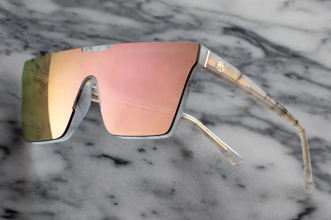 Clarity Sunglasses - Marble Frame Peach Lens