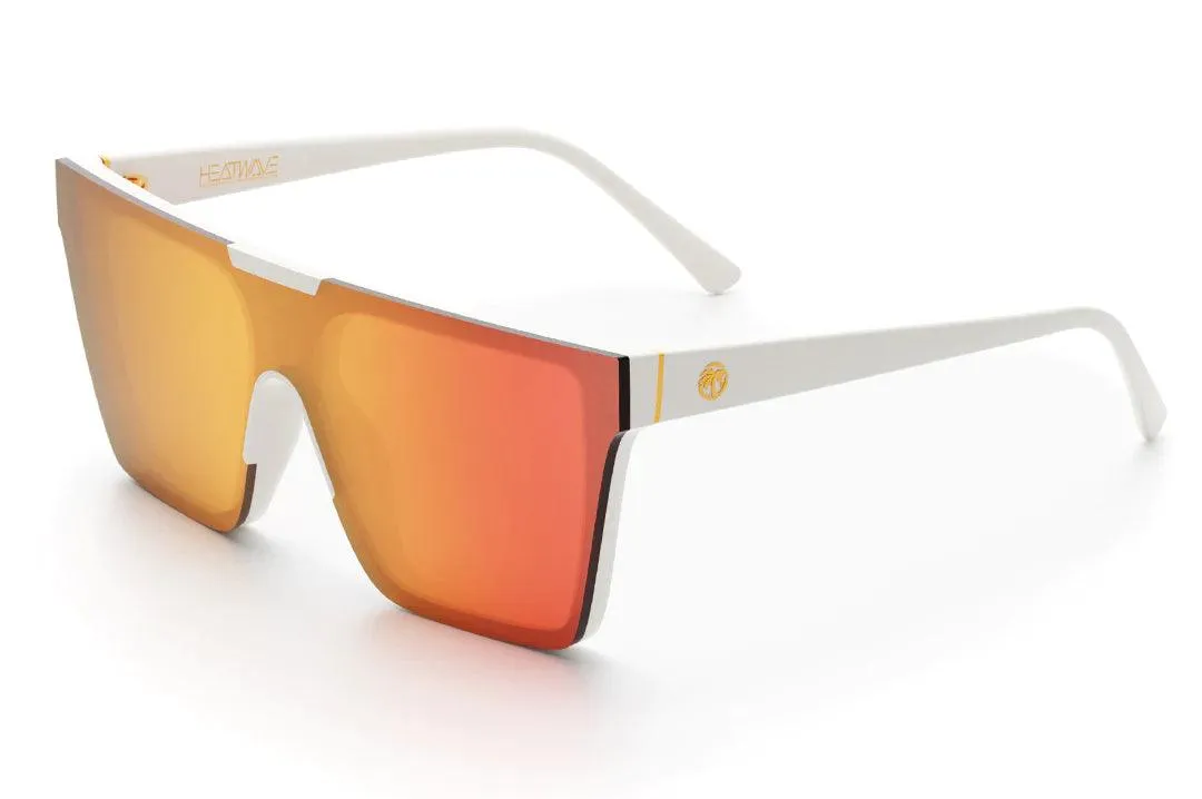 CLARITY SUNGLASSES: WHITE (ROSE GOLD) POLARIZED