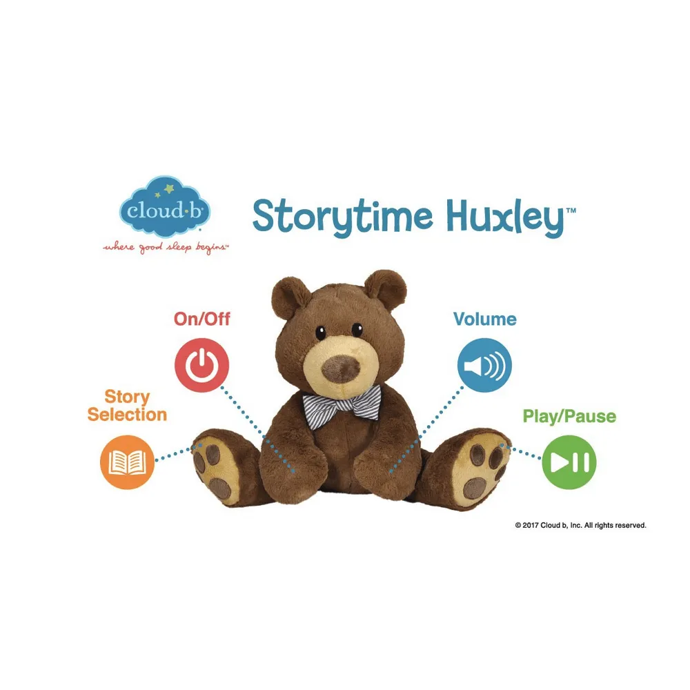 CloudB Storytime Huxely Bedtime Story Bear