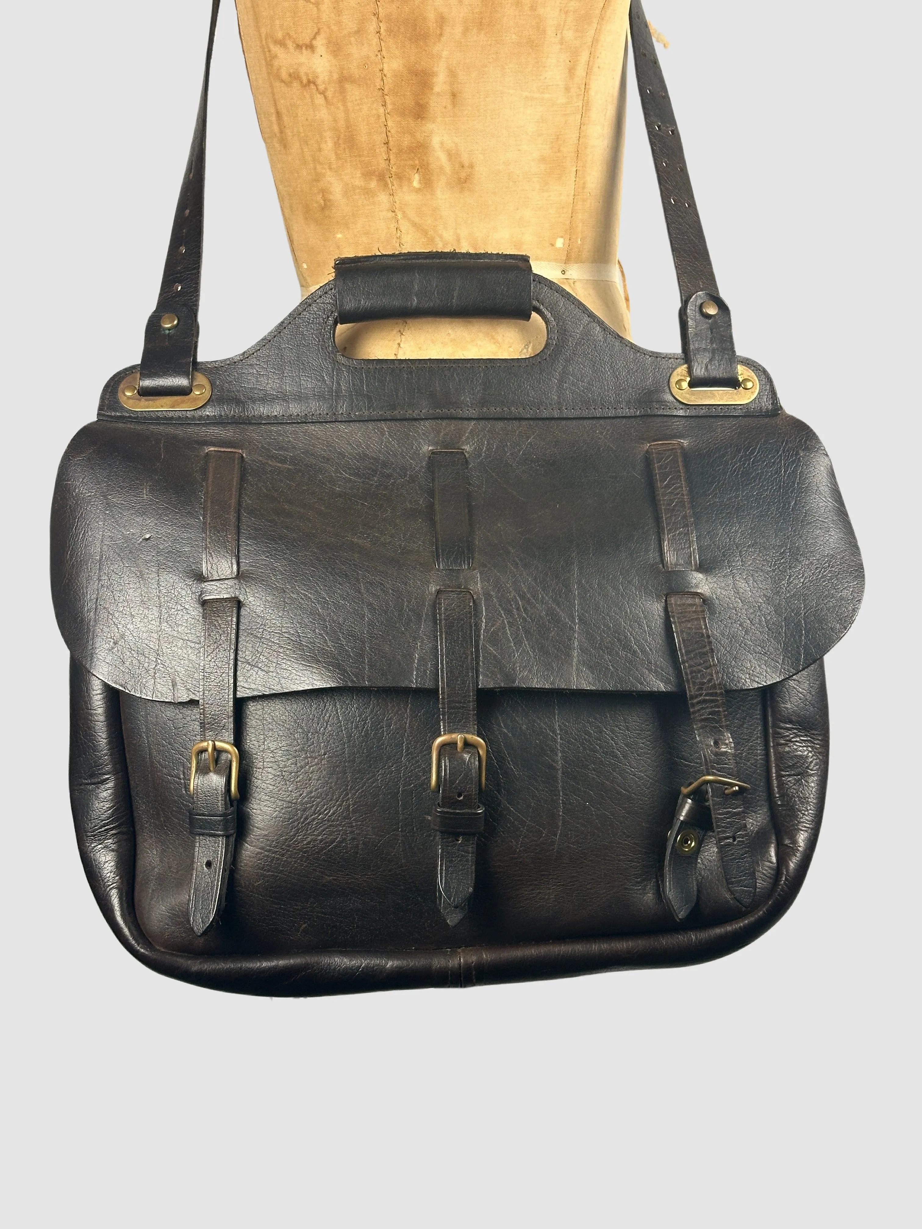 COLONEL LITTLETON No. 1 Saddlebag Steerhide Briefcase