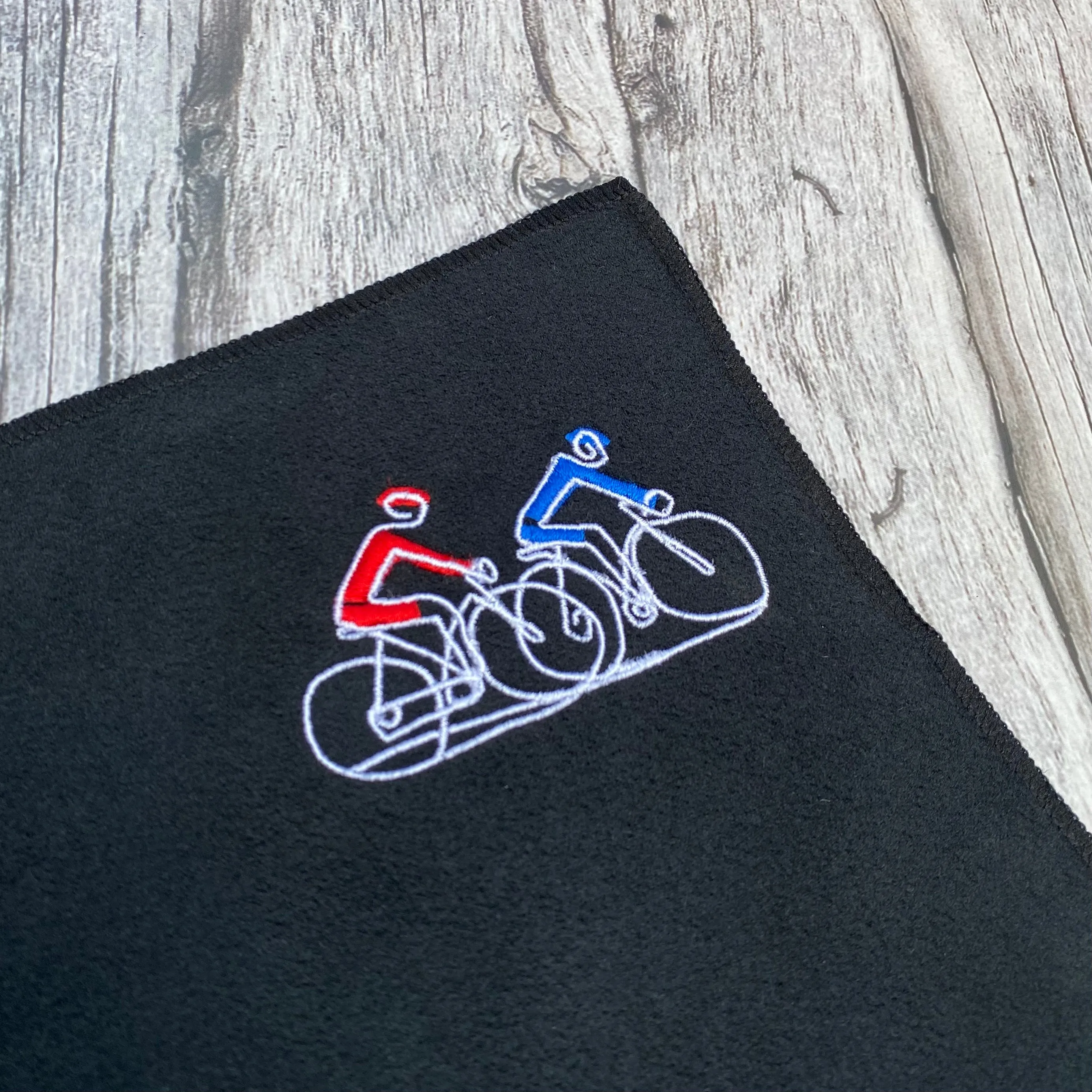 Cycling Duo - Embroidered Micro-fibre Quick Dry Fitness Towel