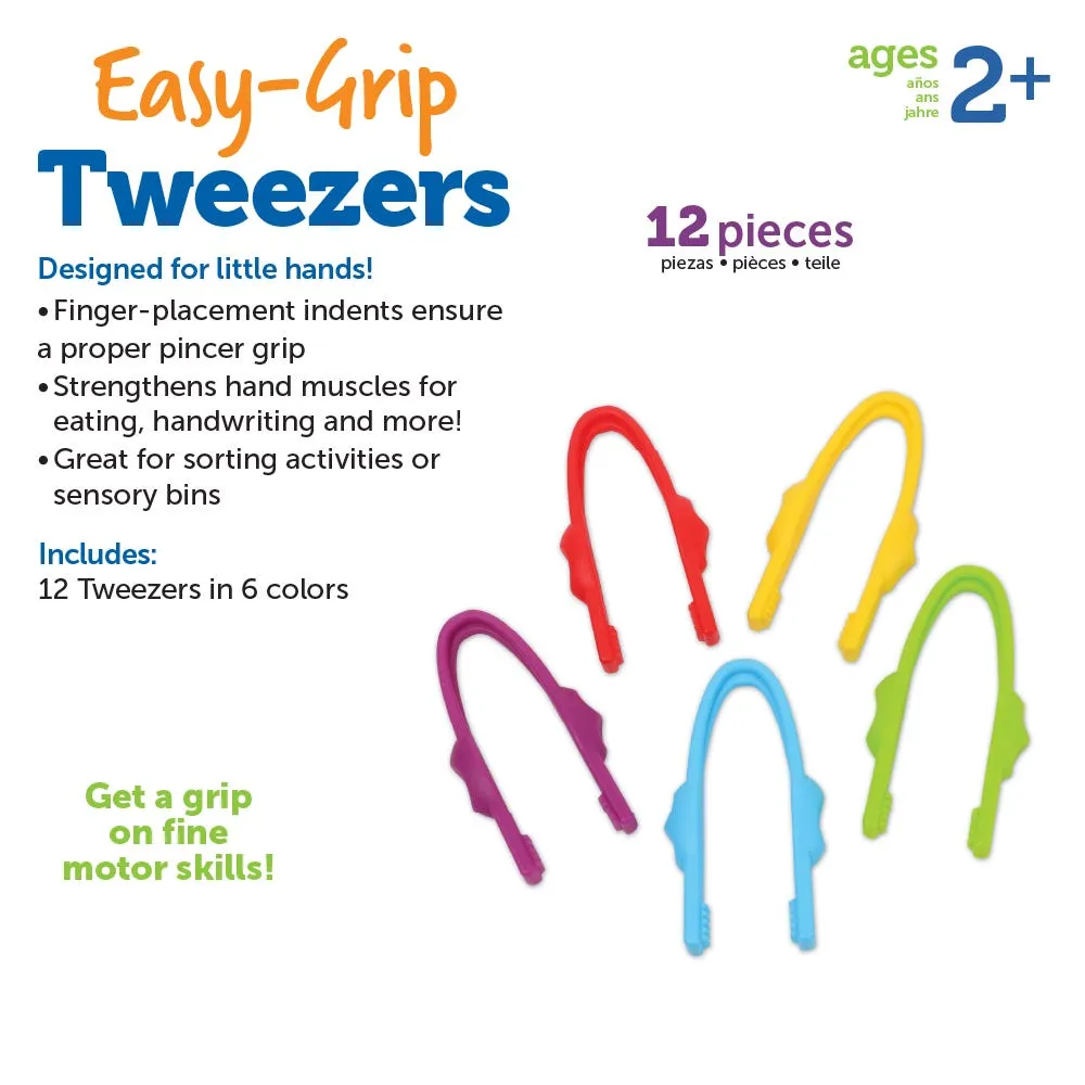 Easy-Grip Tweezers 12pc