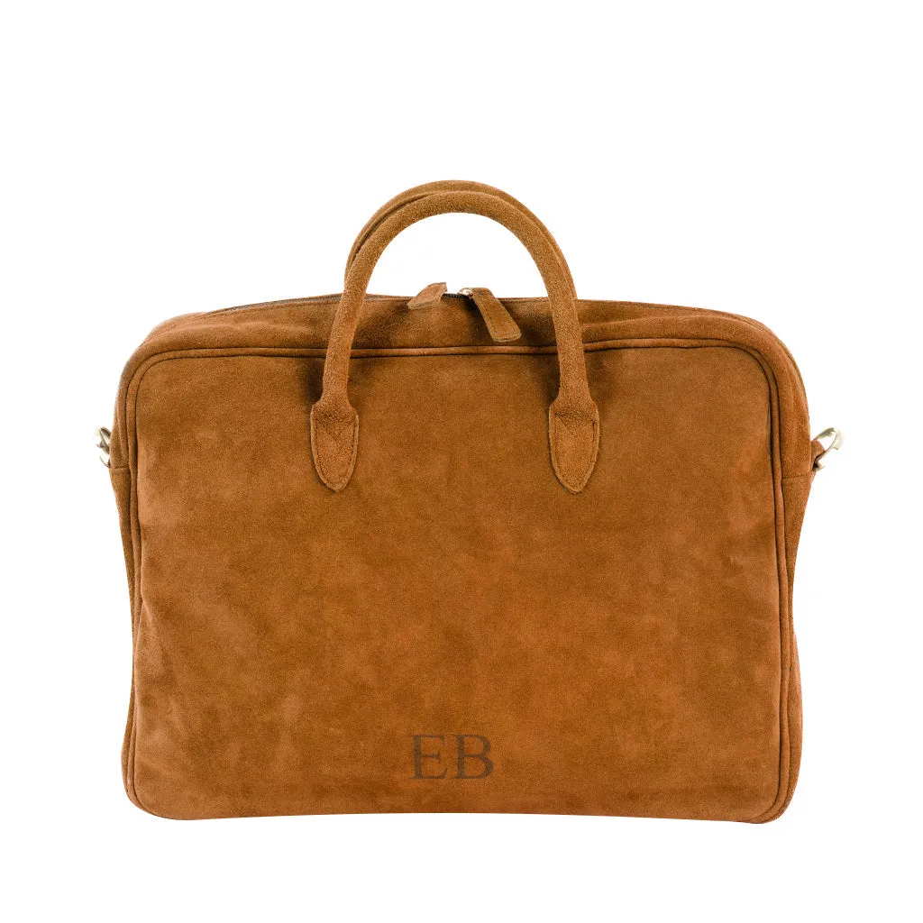 Emmy Boo Suede Executive Briefcase