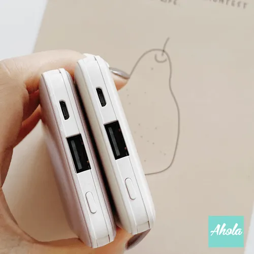 【estival floral】Portable Power Bank with built-in wire 夏日小花內置線便攜式差電器