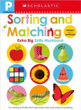 Extra Big Skills Workbook Sorting and Matching - Prekindergarten