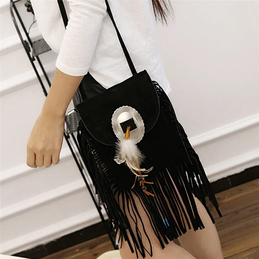 Fashion Women Suede Crossbody Handbag