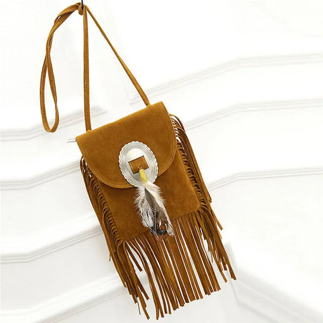 Fashion Women Suede Crossbody Handbag