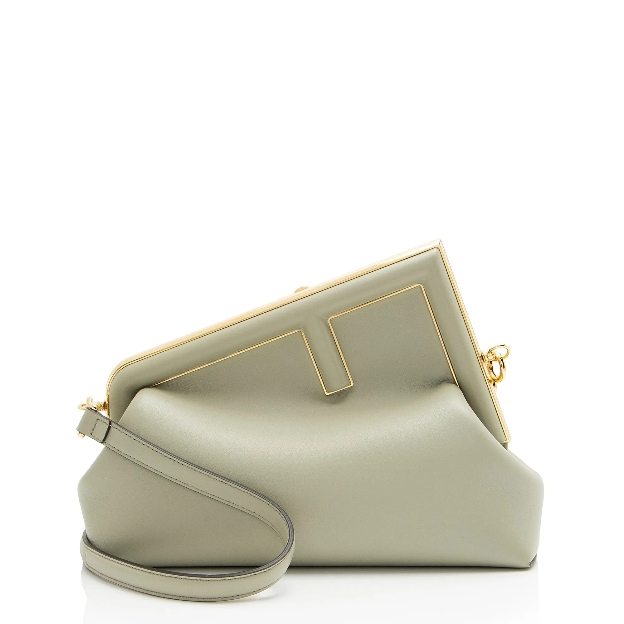 Fendi Lambskin Fendi First Medium Shoulder Bag
