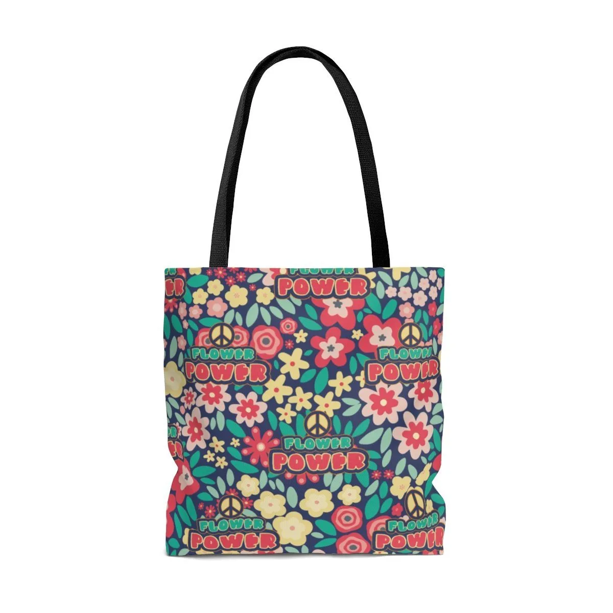 Flower Power AOP Tote Bag