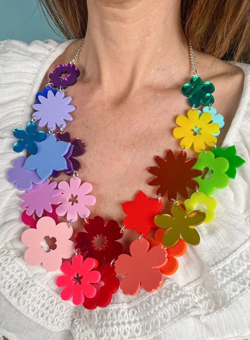 GIANT Festival of Flowers Statement Necklace