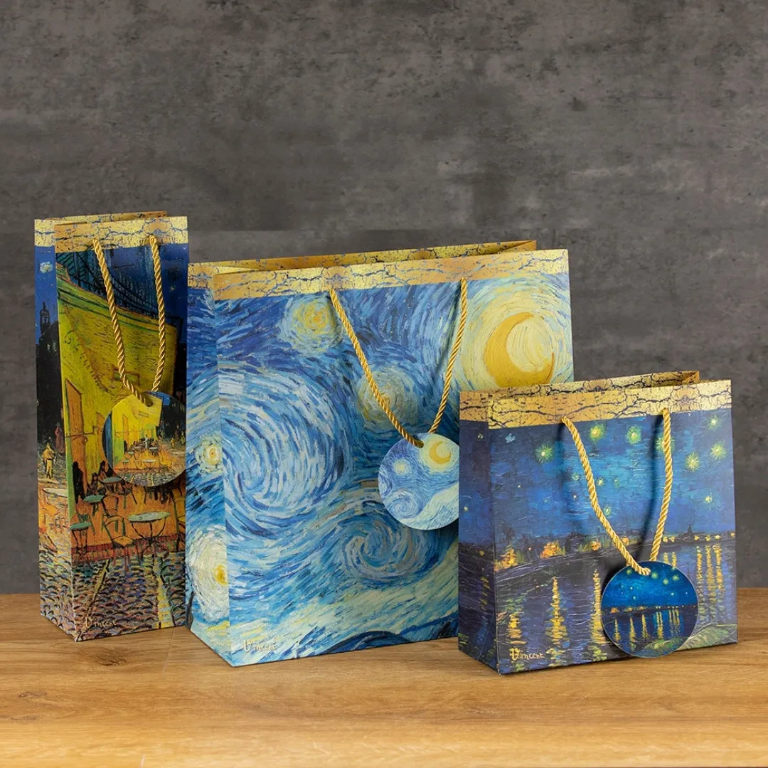 Gift Bag Bottle - Van Gogh - Starry Night