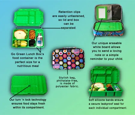 Go Green Lunch Box - Under Construction with Green Box