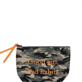 Good Girl, Bad Habits Camo Pouch