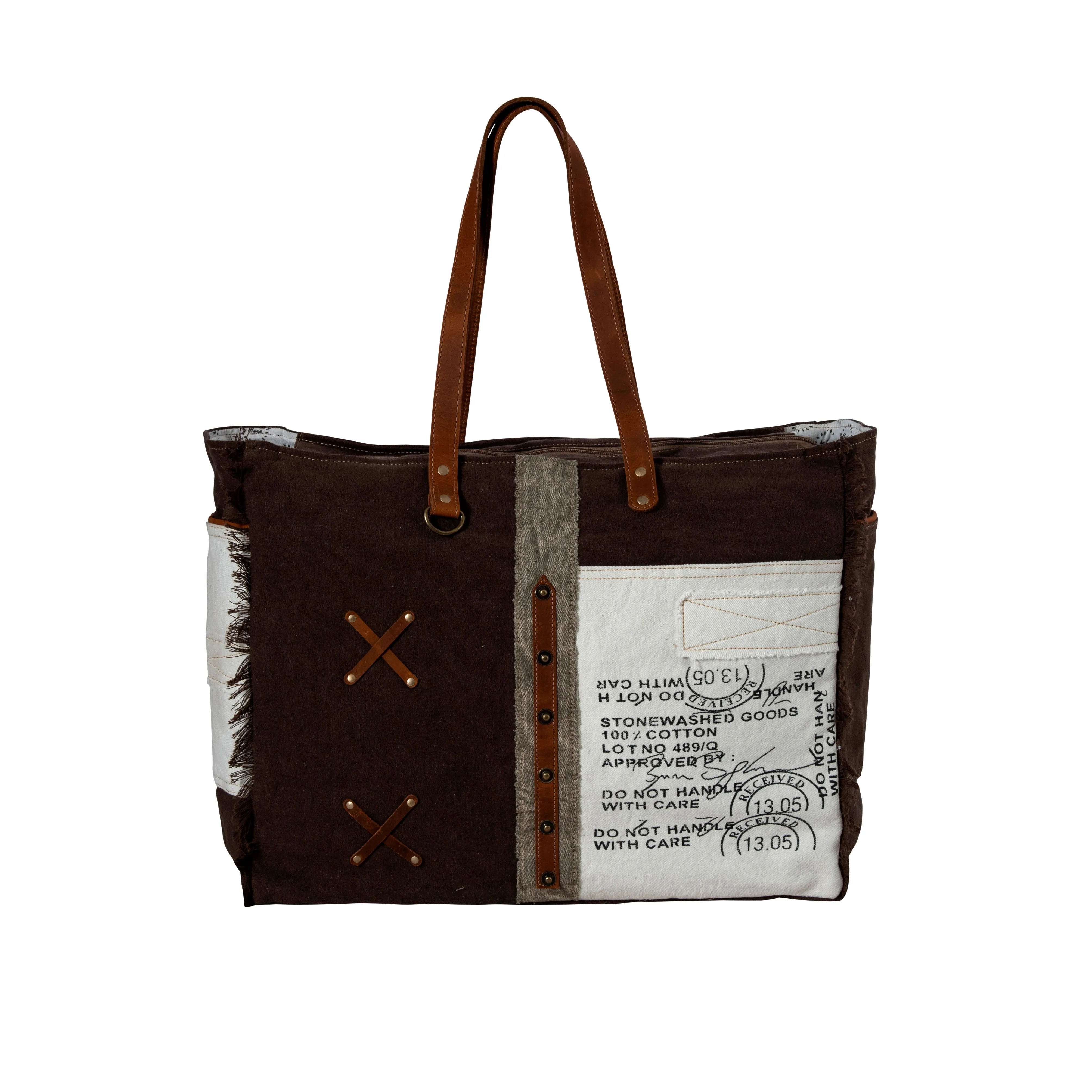 Graded Cotton Farmland Weekender Bag